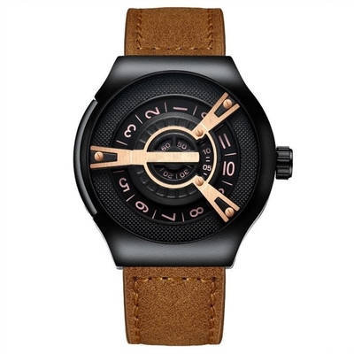Caisse imperméable en verre 13mm de minerai de montre-bracelet de quartz de l'alliage 3BAR