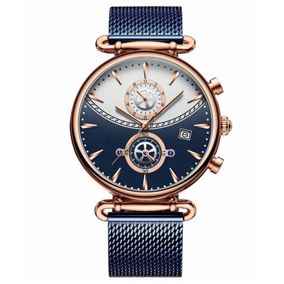 Les couples imperméables du quartz 3ATM observent dur la date d'alliage chronométrer 12mm Shell