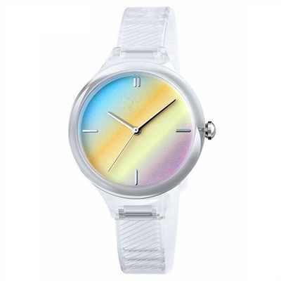 caisse imperméable élastique d'ABS de montre transparente de courroie de longueur de 30m