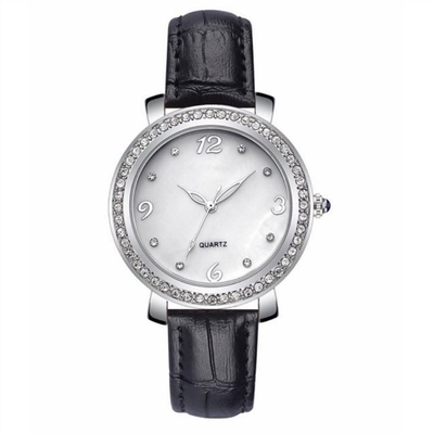 Longueur véritable ROHS de Diamond Quartz Watch 280mm de cadran de Zircon pour des femmes
