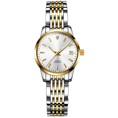 Cas de Diamond Watch Interchangeable Strap Alloy des femmes mécaniques