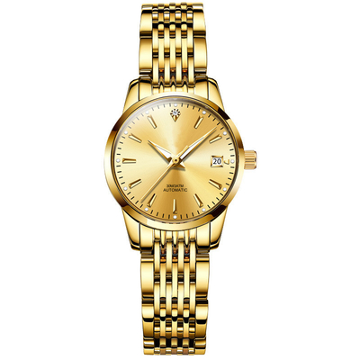Cas de Diamond Watch Interchangeable Strap Alloy des femmes mécaniques