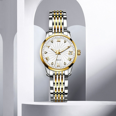 Affaires mécaniques de montre de Diamond Waterproof Woman Modern Sophisticate