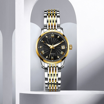 Affaires mécaniques de montre de Diamond Waterproof Woman Modern Sophisticate