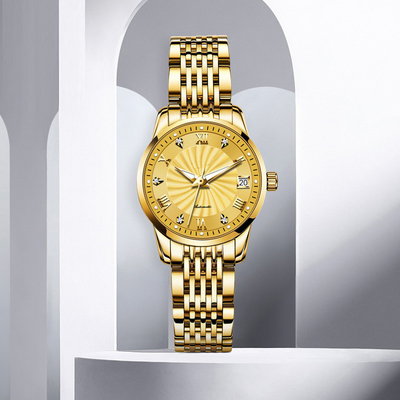 Affaires mécaniques de montre de Diamond Waterproof Woman Modern Sophisticate