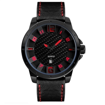 Montre plaquée par sport tridimensionnel de Quartz Business Watch d'étudiant masculin