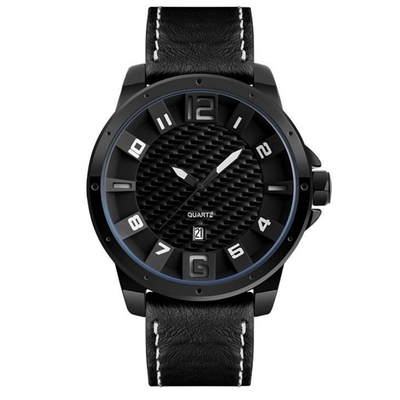 Montre plaquée par sport tridimensionnel de Quartz Business Watch d'étudiant masculin