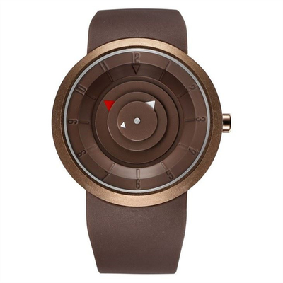 Les hommes garnissent en cuir des sports que les montres de quartz ont personnalisé l'étudiant créatif Watch de simplicité