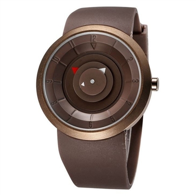 Les hommes garnissent en cuir des sports que les montres de quartz ont personnalisé l'étudiant créatif Watch de simplicité