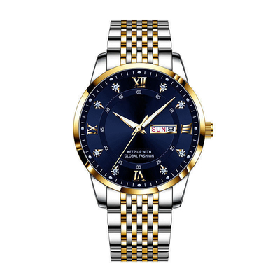 Boucle de papillon de montre de Seiko Movement Stainless Steel Chronograph imperméable