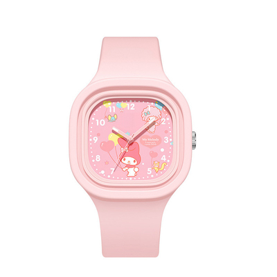 Longueur de la montre de Digital de silicone de bande de montre de silicagel d'étudiants 245mm résistante aux chocs