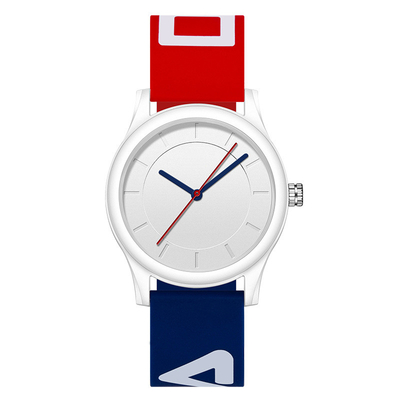 Miroir acrylique de silicone de courroie de montre de sports d'épaisseur occasionnelle de la montre-bracelet 10mm