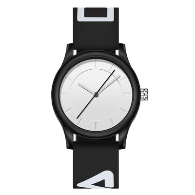 Miroir acrylique de silicone de courroie de montre de sports d'épaisseur occasionnelle de la montre-bracelet 10mm