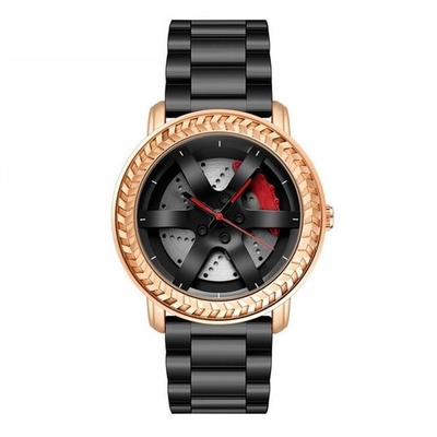 Longueur de la montre 310mm de chronographe d'acier inoxydable de sports résistante à l'usure