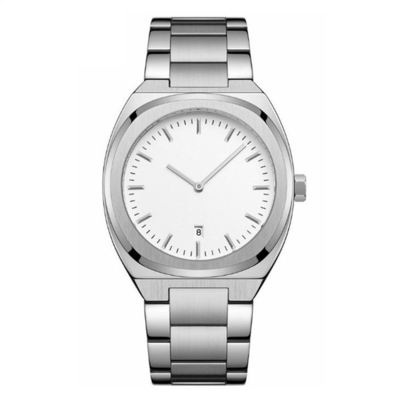 Circonférence de la montre-bracelet 218mm de quartz de l'acier inoxydable des hommes minimalistes