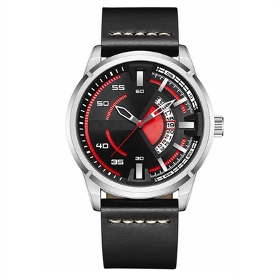 La montre automatique de quartz de calendrier imperméabilisent la montre de calendrier de chronographe de 23cm