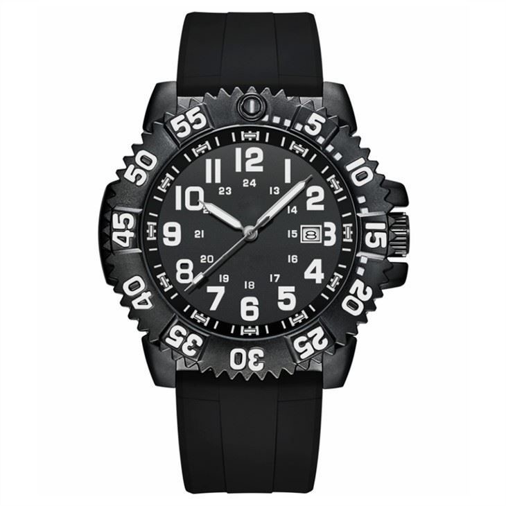 Montre de S Digital de Pin Buckle Men de montre de chronographe de sport de courroie de silicone ' avec de grands nombres