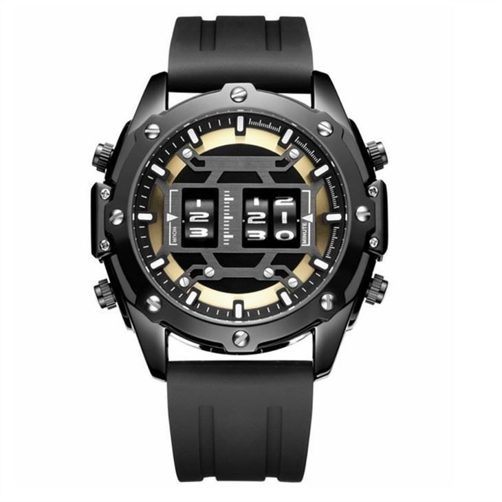 Les sports analogiques-numériques observent le style de sport observe la montre-bracelet de sports pour les hommes