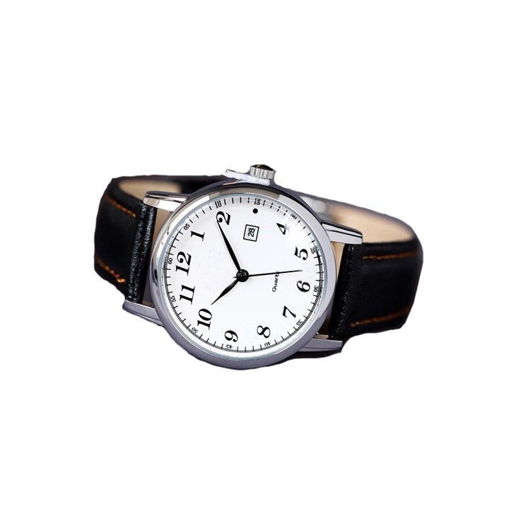 Dames de visage de bande de cuir de la montre des femmes de caisse d'alliage les petites observent le bracelet en cuir de Brown