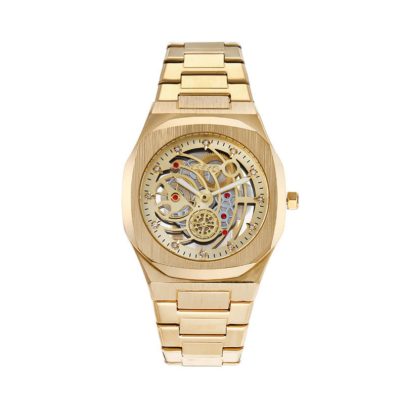 Montre-bracelet de quartz d'acier inoxydable d'indicateur avec la largeur de bande de 20mm pour l'affichage de temps