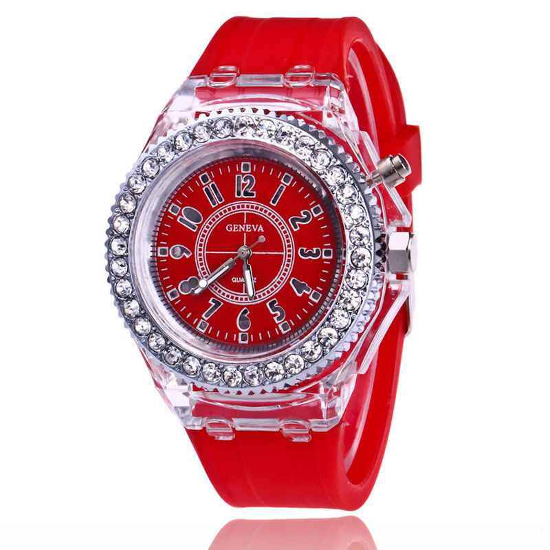 Les enfants multicolores de quartz observent Laipute marqué, Multiusage ont mené la montre de quartz