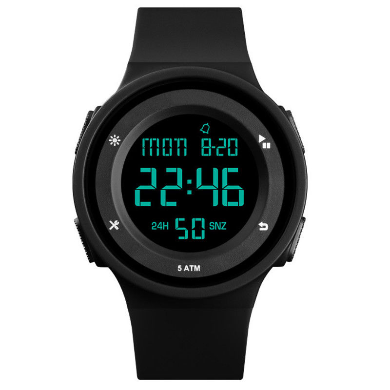 Montre de sport de silicone des montres des couples ultra-minces multifonctionnels de silicone de sports